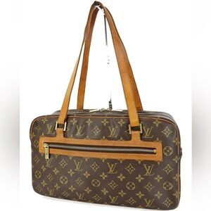 Louis Vuitton Tan and Brown Monogram Briefcase Unisex